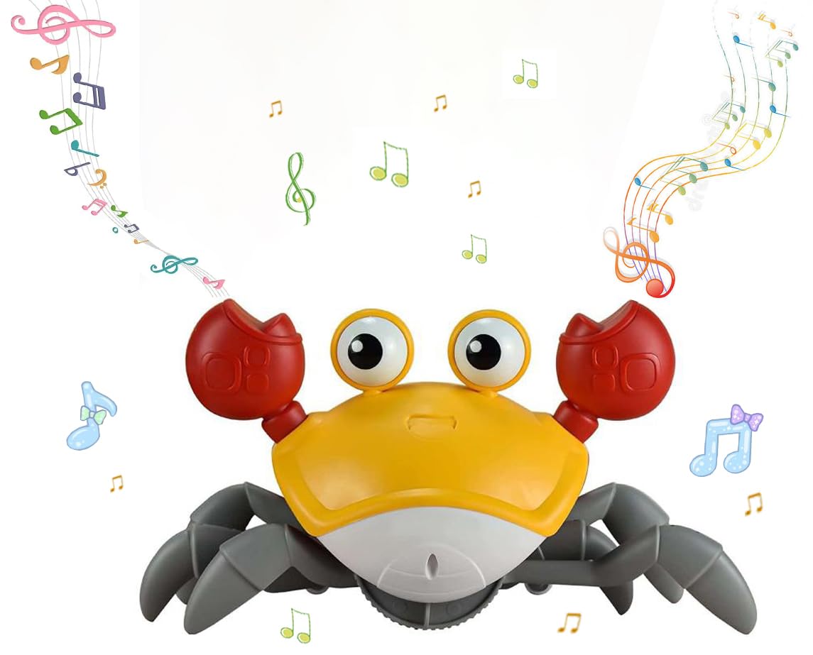 

Crab Toy, Electric Crab Toy with Music, Crawling Crab, Electronic Light-Up Crawling Toy, Simulation Crab Toy, Crawling Crab with Sensor, Music,