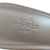 Excellent HERMES Sandals Oasis H-design chunky heel leather Epsom Leather 37.5 Used