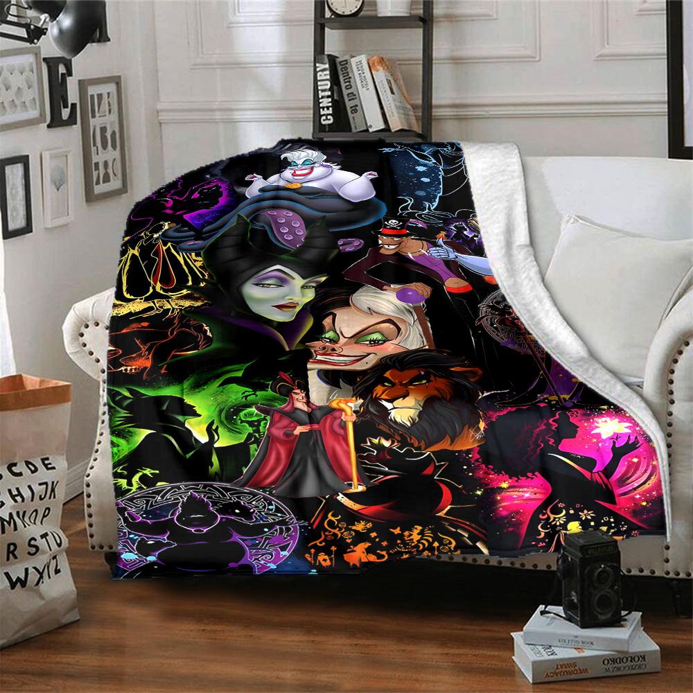 1pc Villains3 Blanket, Gift, for Men and Women, Soft Blanket, Good for Sofa Bed Couch Travel, Lightweight Flannel Blanket