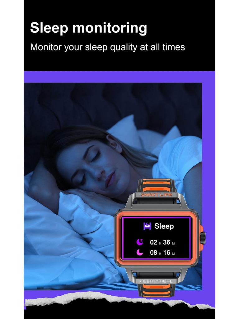 S666 Smartwatch: Sports Pedometer, Dynamic Heart Rate, All-Day Monitoring, Game Alerts