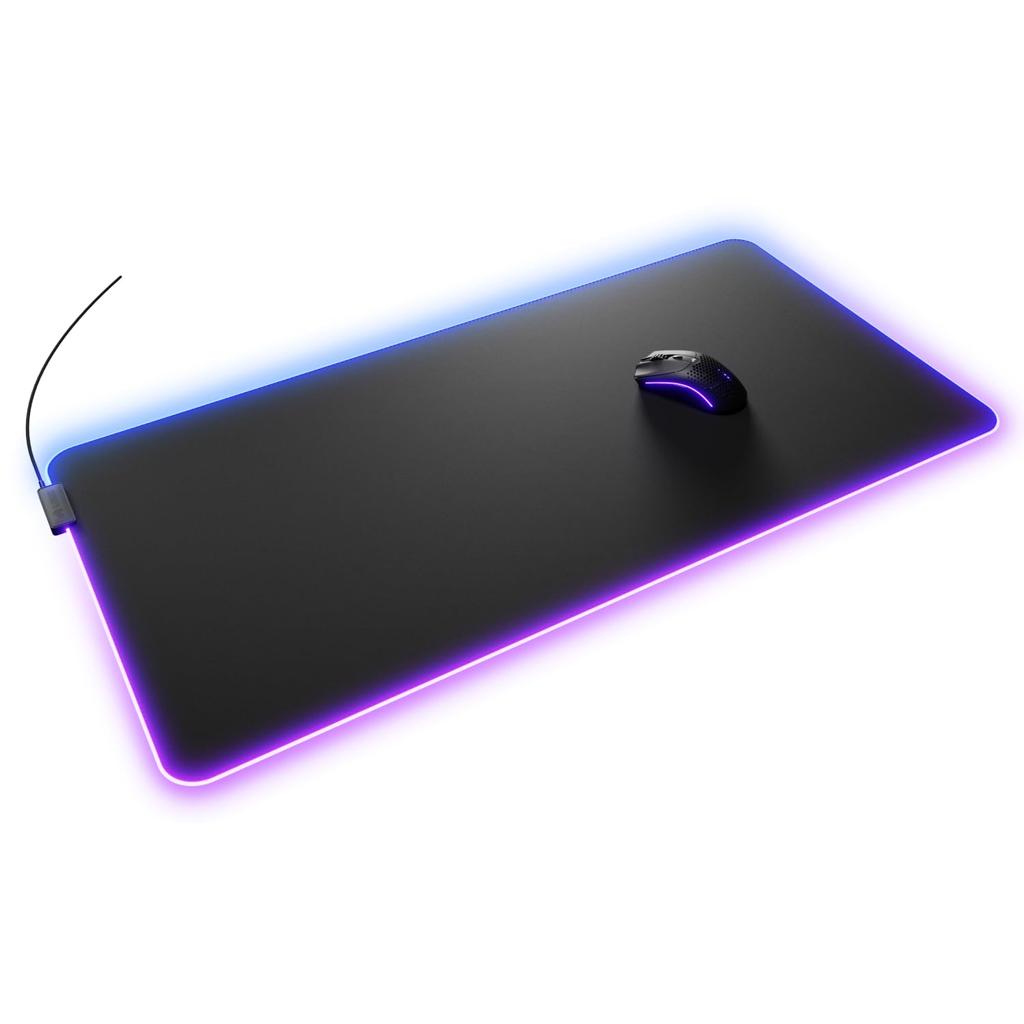 Glorious Mouse Pad 2 GLED XXL Black RGB Lighting Cloth Gaming Mouse Pad (915 X 460mm) GLO-MP2-GLED-XXL-B MS0774