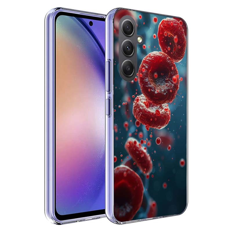Blood Platelets Under Microscope Phone Case for Samsung A17 A37 A57 A07 A16 A26 A36 A56 A06 A02S A12 A22 A32 A52S A04S A14 A24 A