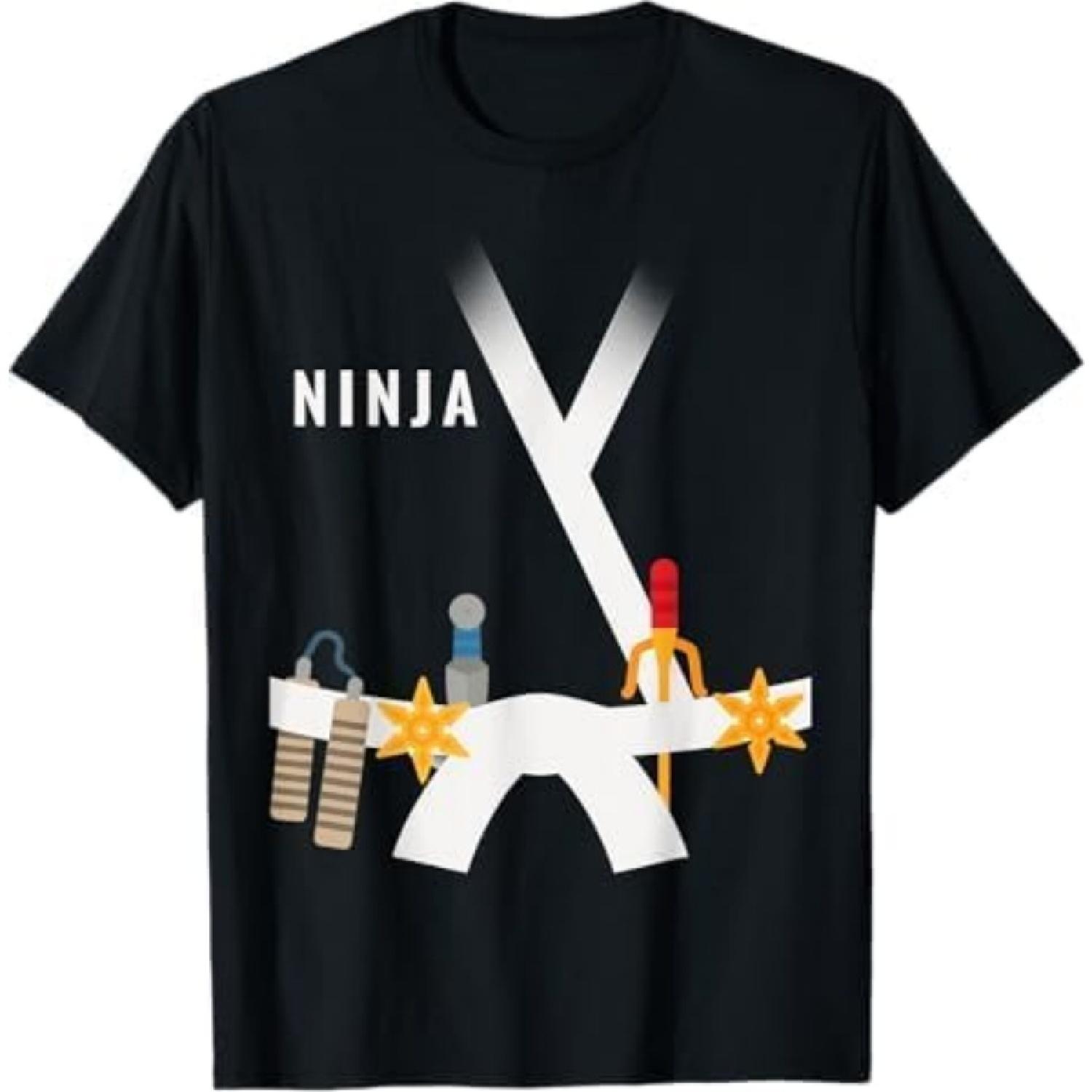 

Ninja Costume Halloween Men Women Kids_Youth T Shirt Khan T-Shirt Mens Womens Tank Top Sweatshirt Hoodie 393 Black XXXXXL різнокольоровий
