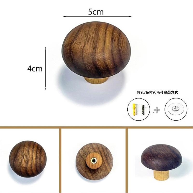 Simple Solid Wood Hook Wall Mounted Coat Hook Natural Wood Decorative Key Holder Hat Scarf Handbag Storage Hanger Bathroom Rack