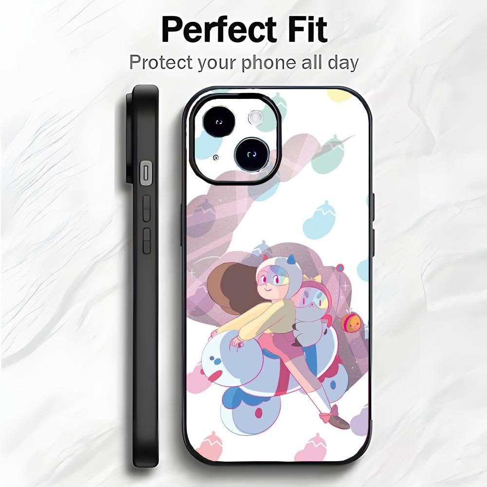 

Soft Cute Cartoon B-Bee and PuppyCat Phone Case Phone Case Soft Packaging Lightweight For iPhone17 16 15 14 13ProMax iphone12promax