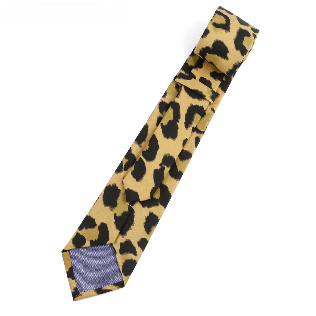 Men's Sexy 7cm Tie Leopard Fabric Ties Casual Fashion Party Cotton Necktie Shirt Accessories Gift For Wedding Vacation Cosplay