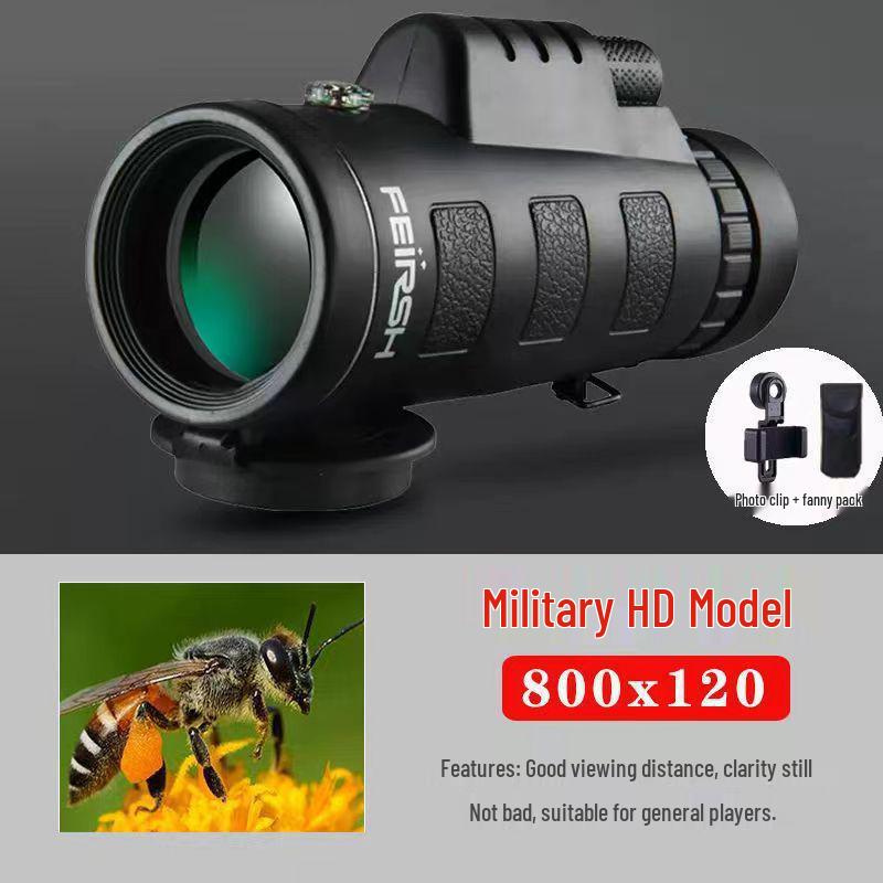 High-Magnification HD Night Vision Monocular for Stargazing & Moon Photography – Dual-Use Day/Night with Mobile Phone Integration for Adults