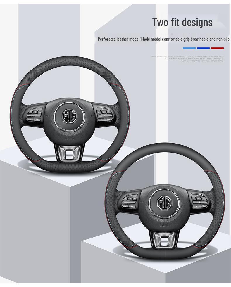 MG Steering Wheel Cover for MG6, HS, MG5 New Energy, MG3SW, MG3 Navigator, ZS, Roewe - Suede Handle Cover