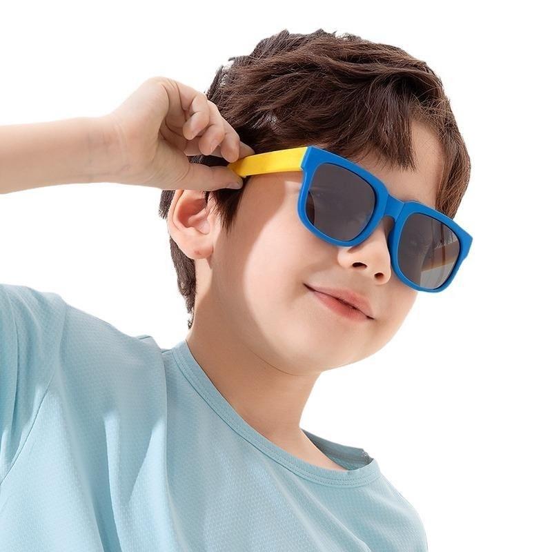 3PCS Foldable Pocket Sunglasses for Kids Boys Girls Outdoor Travel Goggle Shades Eyewear Square Frame UV Protection Sun Glasses