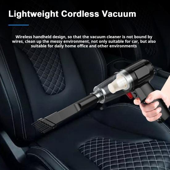 Akumulátorový vysavač se 120W vysoce výkonným motorem 6000 Pa Silné sání Nízká hlučnost Ruční bezdrátový vysavač foukač 2 v 1