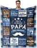 Idea Gifts For Dad Blankets for Father's Day Mother's Day Anniversary Birthday Thanksgiving for Mom Uncle Aunt Grandpa Grandma