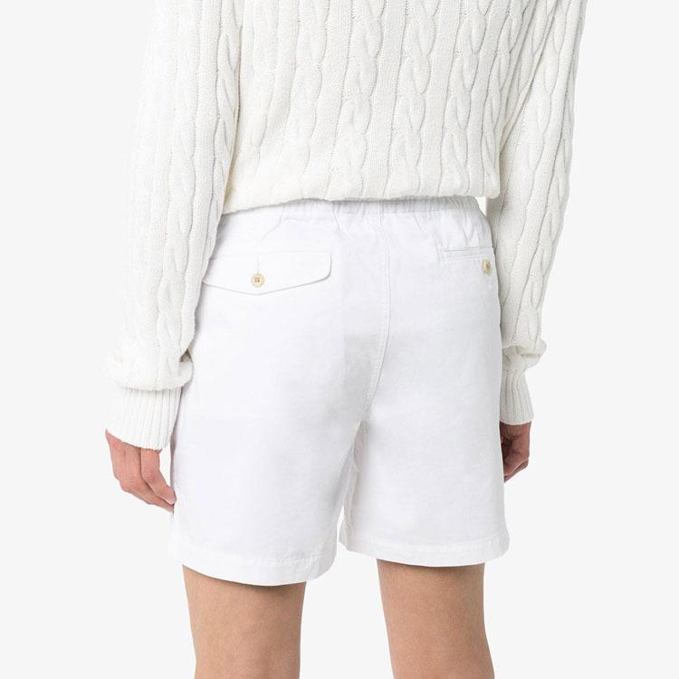 Polo Ralph Lauren Solid Color Button Closure Shorts Men shorts White 710644995-011