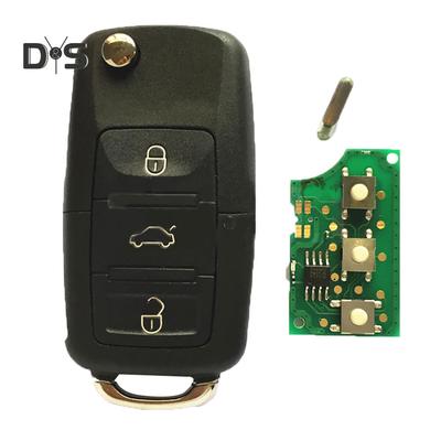 DYS Moda Çantalar 3 Düğmeler Araba Uzaktan Anahtarlık 1K0959753G VW Golf Touran için