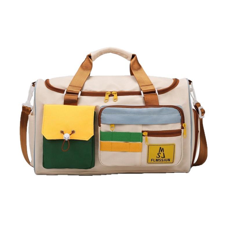 Men's and Women's Large Capacity Crossbody Handbag for Travel and Fitness with Dry/Wet Separation