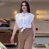 2024 Summer Women's Casual Slim Shirt & Wide-Leg Pants Set