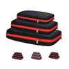 Nylon Travel Compression Cubes Double Layer Portable Pouch Zipper Waterproof Storage Bags for Packing Clothing Storage Bag Shoes Suitcases