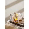 DIY Miniatur-Puppenhaus-Bausätze, hölzerne Puppenhaus-Modellbausätze mit LED-Licht und Katzenmodell