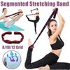 Flexible Yoga Stretch Band 8/10/12 Grid Stretching Training Belt  for Yoga Latin Dance Gymnastics