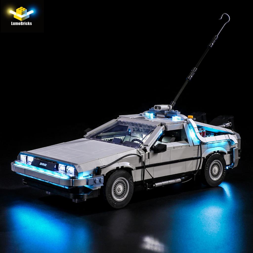 DIY LED Lighting Kit For LEGO Icons 10300 Back To the Future Time Machine Building Block Toy Decoration Adjustable Lighting Accessories