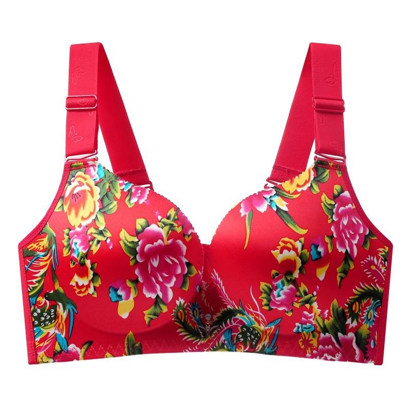 Seamless Bra Women's Soft Support Gathering Bra Collection of Accessory Breasts Anti Sagging Thin Bra
