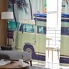 Seaside Bus Palm Tree Sheer Curtain for Living Room Hall Wall Dress Up  Home Window Supplies Pop Print Tulle Curtains