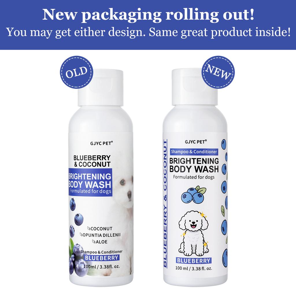 Shampoo Sbiancante Professionale per Cani Formula Illuminante al Mirtillo Migliora la Lucentezza Morbidezza del Pelo Cura per la Toelettatura degli Animali