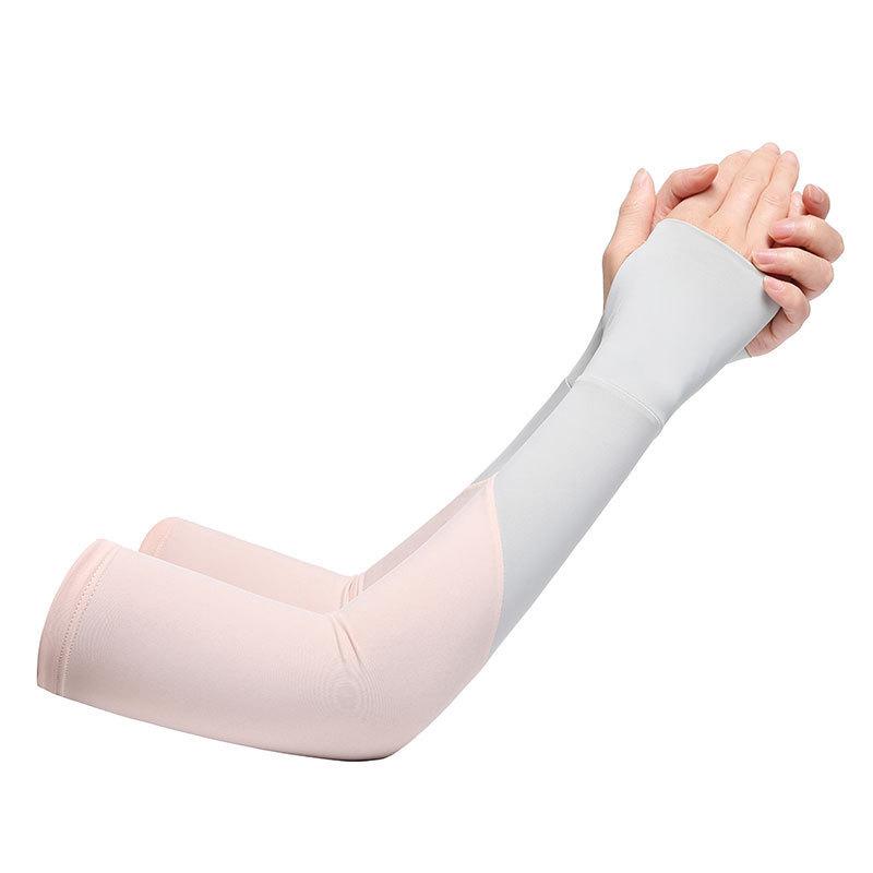 Sunscreen Ice Sleeves for Women's Thin Sleeves Fashionable and Versatile UV Rays for Summer Driving Long Hand Arm Protection