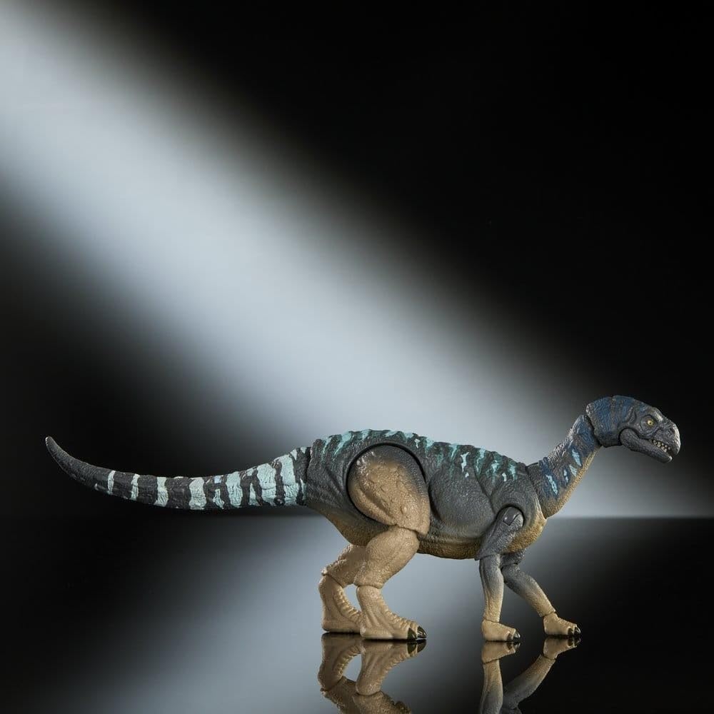 Mattel Jurassic World Hammond Collection Mussaurus Dinosaur Figure for Dinosaur 19cm in Ages 8 and JKM89 Kids, Toy, Approx. Length, Up, Blue,