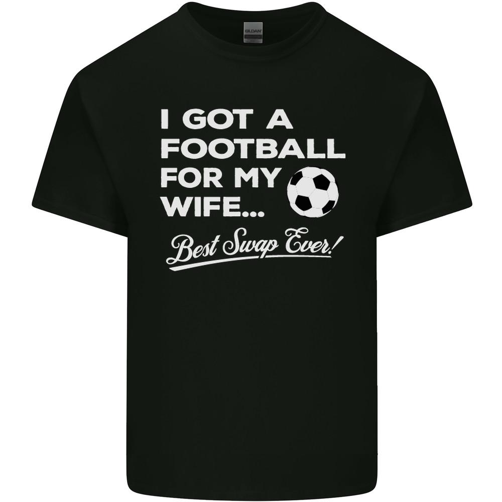 Football for My Wife Best Swap Ever Funny Mens Light Cotton T-Shirt Unisex T-Shirt S