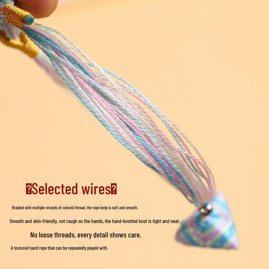 Thousand Strands Zongzi Bracelet: Handmade Gradient Rope for Adults & Kids - Dragon Boat Festival Gift