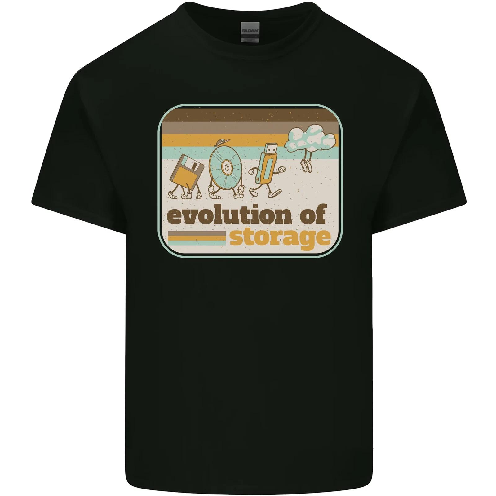 

Storage Evolution Retro CD HD Drive USB Stick Kids T-Shirt Childrens XL