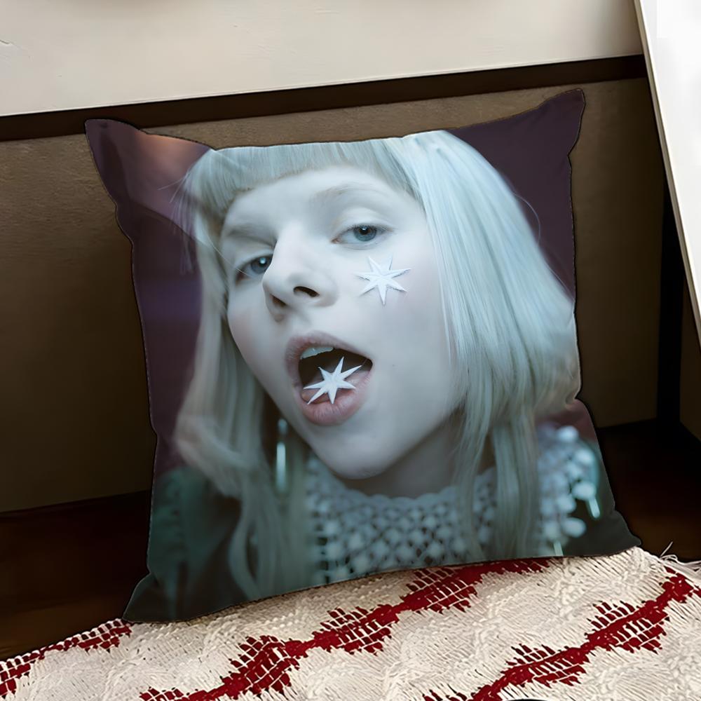 Famous SingerAAuroraMusic Cushion Cover Reversible Soft Durable Pillow Cover Home Car MultiScene Use for Daily Comfort