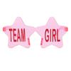 Gender Reveal Star Party Glasses with Custom Text Inquiries