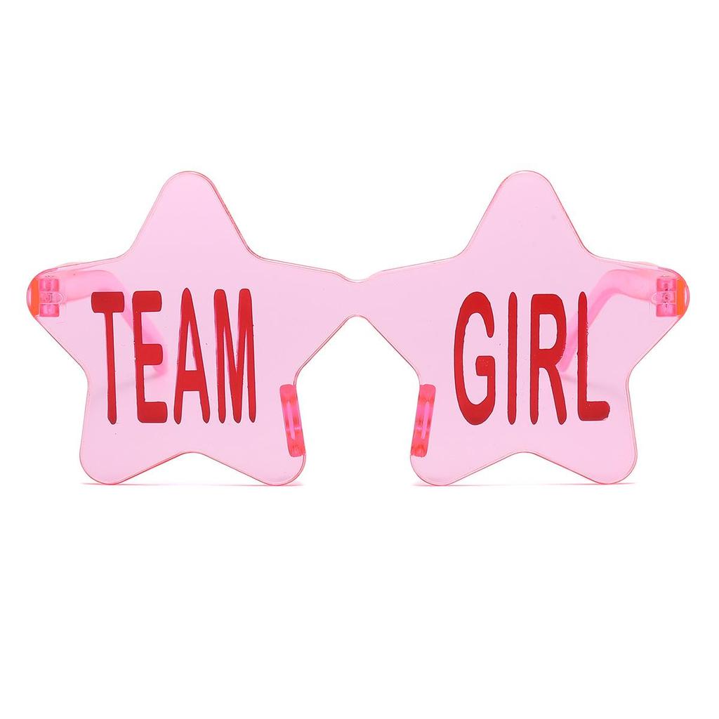 Gender Reveal Star Party Glasses with Custom Text Inquiries