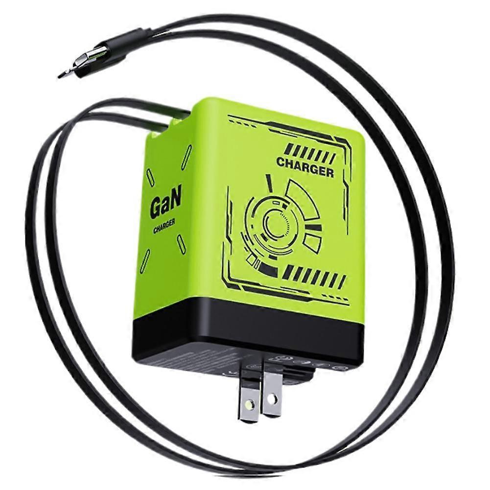 Gan Ladegerät Kompatibel Mit 120W Schnellladegerät Einziehbar Für Iphone Ipad Samsung