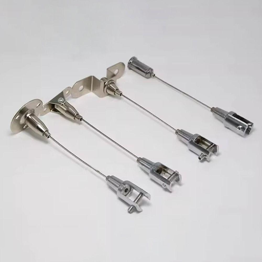 1Pcs Adjustable Spring Hook Wire Rope Suspension Kit for Lighting Fixtures and Picture Decoration