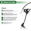 Motoforti Compatible Mazda ABS Wheel Speed Sensor ABS Sensor Anti Lock Brake System Sensor No.C1004371Y Rear Light for Premacy 1999-2003