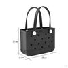 Washable Tote Bag Waterproof Handbag Organizer Fashion Summer Kids Beach Green