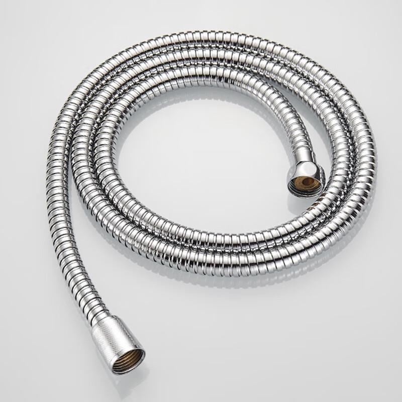 1.5m Grey Reinforced Electroplated Shower Hose (5-Pack)