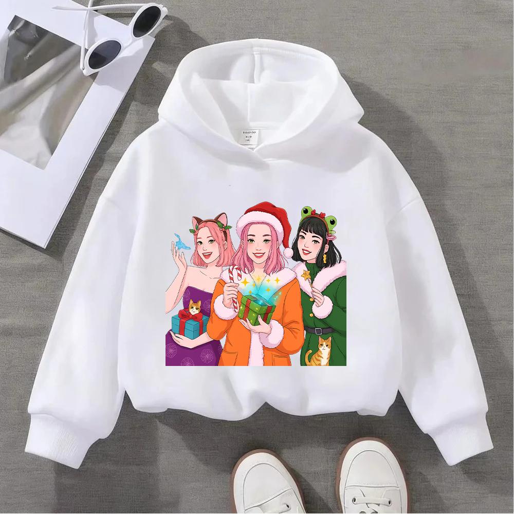 

Удобное детское худи Huntmas с милыми рождественскими персонажами и свитшот для девочек с дизайном «Huntmas Wishes» 100