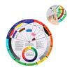 Professional Mix Guide Round Tattoo Nail Pigment Color Wheel Paper Card Supplies