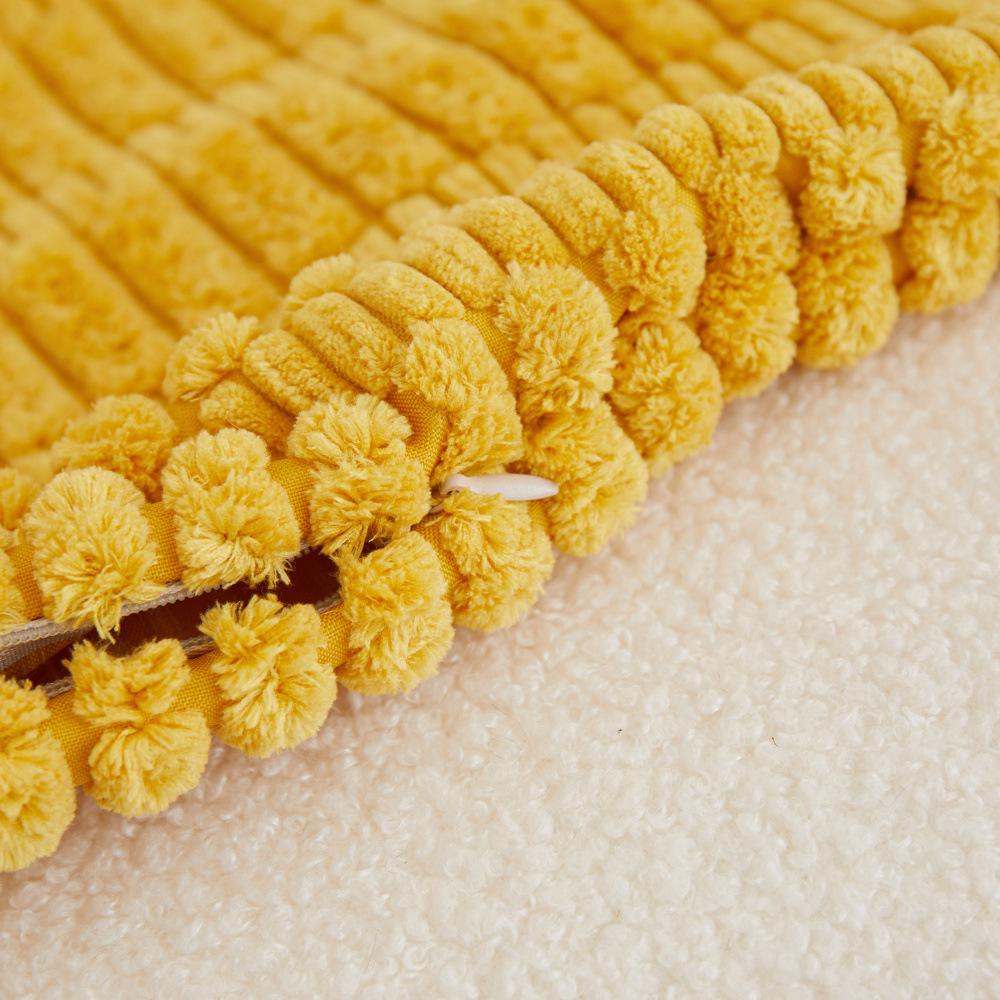 Polyester Short Plush Core Sofa Pillow Light Luxury High-end Cushion Bedside Pillow