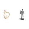 Artistic Resin Figurine Sculpture Collection Featuring Lovers And Knights for Desk Cabinet Entryway