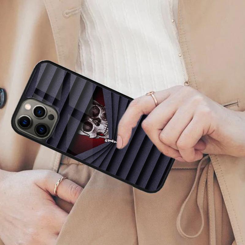 

Creative dark skeleton Magnetic Phone Case For APPLE iPhone 17 Air 16 14 13 12 Pro Max 15 Plus Wireless Charge MagSafe Cover iPhone 13mini