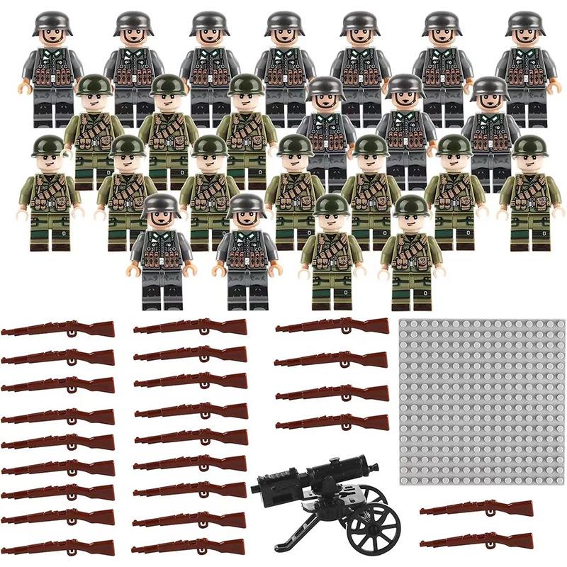WWII Military Figures Building Blocks - Children s Toy Set