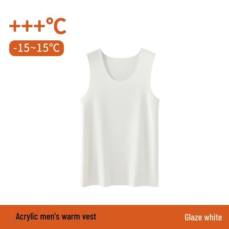 Herren Nahtlose Wärmeerzeugende Fleecegefütterte Winter-Basisschicht Weste