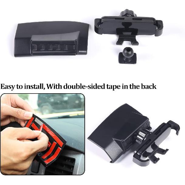 HAPPYHORSE Car Phone Mount Compatible with Toyot@ Tundra/Sequoia 2007-2013 Central Control Navigation Cell Phone Holder Dash Clip Dash Panel Mobile