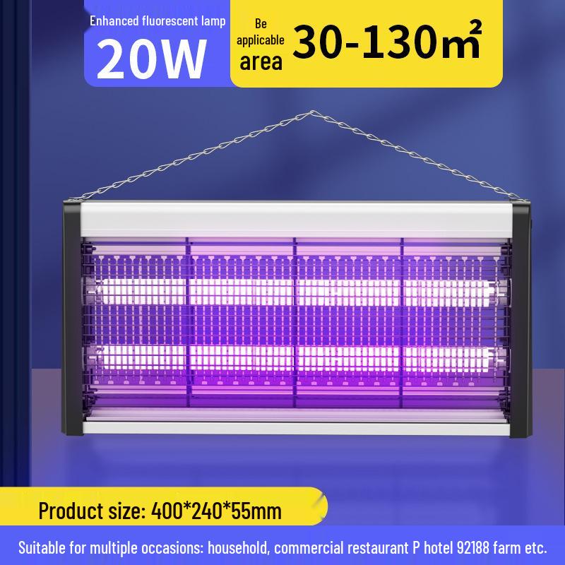 Wall-Mounted Electric Mosquito and Fly Killer for Hotels, Restaurants, and Outdoor Use