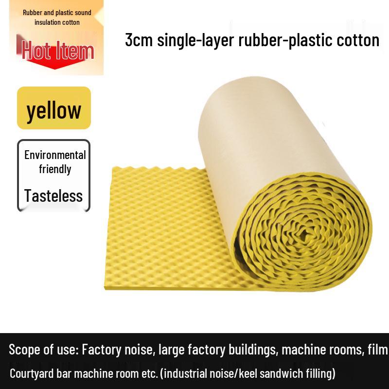 Flame-Retardant Self-Adhesive Soundproofing Panel - Noise Reduction & Absorption 