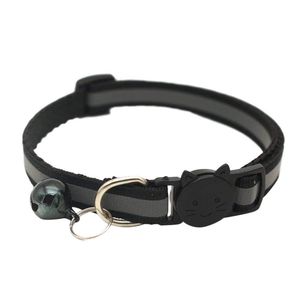 6 PACK Reflective Collars Safety Quick Release with Bell- 1-32cm